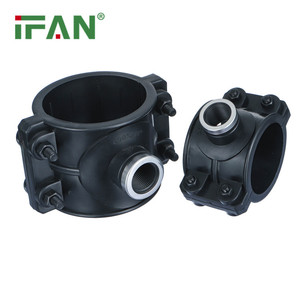 IFAN hệ thống thủy lợi HDPE phụ kiện đường ống PN16 PP nén phụ kiện đen yên kẹp HDPE phụ kiện - Product Image 2