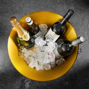 Cubo de Hielo Metálico Personalizado de Acero Inoxidable 201 de 12L para Enfriar Bebidas, Botellas, Cerveza y Champaña - Product Image 3