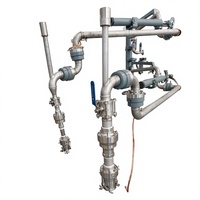 Bras de remplissage de hydrocarbures liquides avec joint pivotant, double ligne GPL/propylène pour camions-citernes et wagons ferroviaires