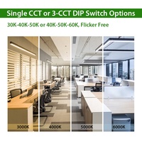 Lot de 4 luminaires LED encastrables, connectables, à intensité variable 0-10V, pour bureaux, grands commerces, hôtels, projets d'éclairage architectural