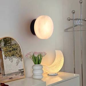 Lámpara de pared lunar con luz LED, diseño de luna para sala de estar, dormitorio, decoración del hogar - Product Image 2