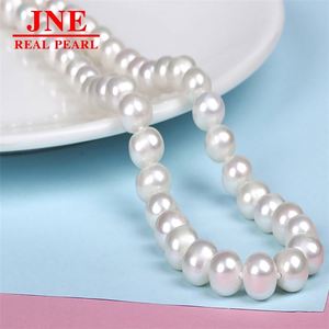 Natural Pearl Necklace White Round Pearl Necklace Mother's Day Gift for <strong>Elders</strong> - Product Image 2