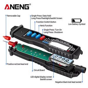 ANENG A3003 เครื่องวัดแบบปากกา 4000 ฟังก์ชั่น วัดแรงดันไฟฟ้าแบบไม่สัมผัส ความต้านทาน ความจุไฟฟ้า มัลติมิเตอร์แบบดิจิตอล - Product Image 2