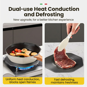<span class=keywords><strong>Plaque</strong></span> diffuseur de chaleur octogonale en alliage d'aluminium de 24 cm pour cuisinière à <span class=keywords><strong>gaz</strong></span>, protection de casserole et plateau de dégivrage - Product Image 2