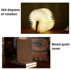 Nouveau produit <span class=keywords><strong>2022</strong></span> lampe de livre Led pliable en cuir PU lampes de livre pliables pour lire les lumières de livre intelligentes USB - Product Image 5