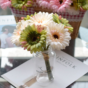 Gerbera en soie populaire, marguerite de Barberton, marguerite africaine, fleurs artificielles pour la maison, le jardin, la Saint-Valentin, Noël - Product Image 4
