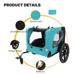 Poussette pour animaux de compagnie d'extérieur, poussette pliable pour chien d'extérieur, chariot de transport pour chien à grande mobilité - Product Image 5