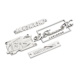 로고 브랜드 의류 금속 사용자 정의 금속 명판 로고 금속 사인 로고 명판 사용자 정의 금속 플레이트 라벨 - Product Image 3