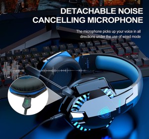 Auriculares para Juegos PS5 7.1 para PC / <span class=keywords><strong>Xbox</strong></span> One / PS4 G2000 Inalámbricos Bluetooth con Micrófono Desmontable con Cancelación de Ruido - Product Image 5