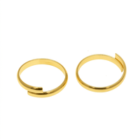 Verstellbare Ring rohlinge aus Edelstahl-Flache offene bänder für die Herstellung von Schmuck-Einfache stapelbare Ring funde