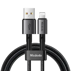 Mcdodo 358 Aluminum Alloy USB Cable for iPhone 3A Fast Charging Multifunction Data Cable Braid Shielding Compatible