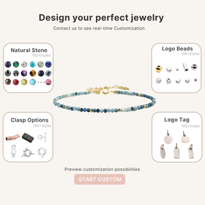 Pulsera Minimalista y Elegante con Cuentas de Ópalo Rosa, Cristal, para Apilar y Combinar, Simple, Curativa, Ideal para Regalo - Product Image 5