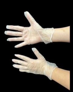 Gants médicaux de travail en PVC transparents jetables Gants d'inspection jetables sans poudre - Product Image 3