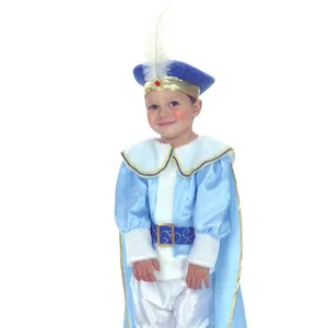 Jongens Carnaval Kostuum Koning Arabische Prins Blauw Mantel Kostuum Cospaly Kostuum-HSG8269