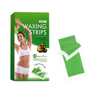 60 Tiras de Cera Depilatoria Orgánica en 2 Tamaños, Kit de Depilación Casera, Láminas Depilatorias para Rostro y Cuerpo - Product Image 5