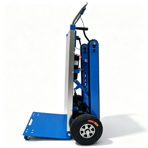 Carretilla Eléctrica Plegable de Alta Resistencia para Subir <span class=keywords><strong>Escaleras</strong></span>, con Capacidad de 400 kg, Accionamiento por Correa, Batería de Litio de 48 V, para Transportar Cargas - Product Image 1