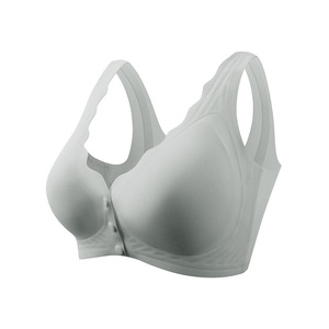여성용 새로운 디자인 추적 브래지어 피부 친화적 젤리 컵 속옷 미끄럼 방지 전면 오픈 버튼 편리한 기계 통기성 - Product Image 3