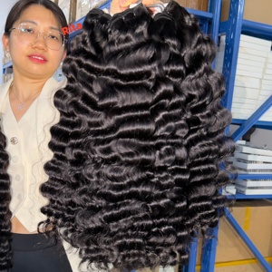 Pronto per la Spedizione: Extension di Capelli Umani Grezzi 100% Non Trattati, da Singolo Donatore, Doppia Trama, Ricci Indiani Grezzi, Fasci di Capelli Ricci Birmani - Product Image 5