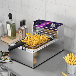 <span class=keywords><strong>Friteuse</strong></span> Professionnelle Moseener 10L+10L 2500W Grande Capacité <span class=keywords><strong>Friteuse</strong></span> <span class=keywords><strong>Électrique</strong></span> <span class=keywords><strong>pour</strong></span> Snacks Poulet Aliments Sauteuse <span class=keywords><strong>Électrique</strong></span> <span class=keywords><strong>pour</strong></span> Cuisine - Product Image 1