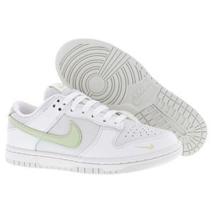Scarpe Nike Dunk Low in Pelle per Donna, Modello Phantom Light Bone Olive Aura, Stile Casual - Product Image 4