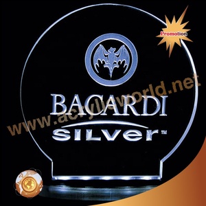 Base de Acrílico Personalizada con Logotipo e Iluminación LED, Soporte de Exhibición para Señalización de Marca - Product Image 4