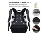 Sac à dos pour ordinateur portable pour hommes et femmes, sac à dos de voyage antivol pour affaires, résistant à l'eau et durable avec sangle de bagage