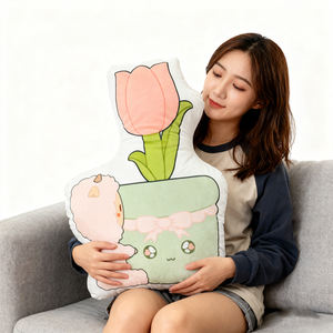 Cojín de felpa de flores, cojín de silla de felpa suave, cojín para sentarse, almohada para el hogar y la Oficina, gran <span class=keywords><strong>idea</strong></span> de regalo para el Día de San Valentín - Product Image 3