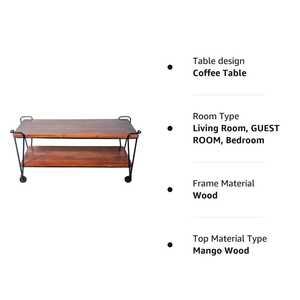 Estante de madera Rectangular de alta calidad Construcción de madera maciza adecuada para almacenamiento de oficina y configuración de muebles para el hogar - Product Image 5