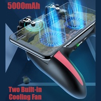Manette H10 pour PUBG avec Double Ventilateur de Refroidissement, Powerbank 2500 mAh, Manette de Jeu Android, Joystick Mobile