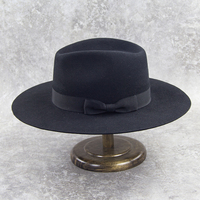 Chapeau Fedora Classique Michael Jackson en Feutre de Laine pour Homme, Tailles Multiples Personnalisées, Grandes Tailles XL, avec Bandeau Anti-Transpiration en PU et Doublure en Satin