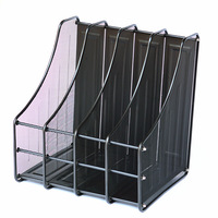 Support de plateau de maille de document de magazine organisateur de courrier support de stockage de magazines, plateaux de courrier de stockage de classement en métal de dossier de bureau durables