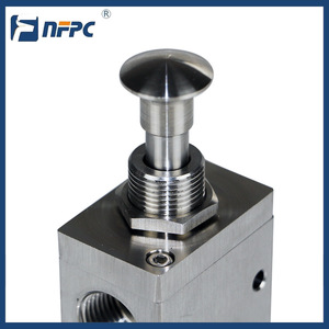 Válvula Manual de Acero Inoxidable Nfpc 3R410-15 316L, Válvula de Cierre Neumática de Dos Posiciones y Tres Vías - Product Image 2