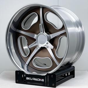 Jantes forgées Bku en 2 pièces, 18, 19, 20 pouces, 5x120.65, jantes en alliage polies sur mesure à fond profond pour Chevy <span class=keywords><strong>Chevrolet</strong></span> Bel Air Impala <span class=keywords><strong>Nova</strong></span> - Product Image 4