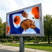 Écran LED de style volet roulant P5, affichage LED fin pour portail déroulant, publicité numérique