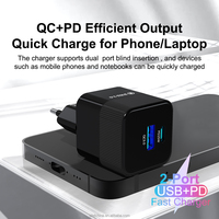 Vente en gros EU PD 25W chargeurs téléphone Usb type-c mur QC3.0 chargeur adaptateur chargeurs de téléphone charge rapide prise de téléphone