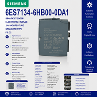 Controladores PLC/PAC de Automatización Industrial de Alta Calidad, 6ES7134-6HB00-0DA1, Controlador de Programación Lógica Modbus
