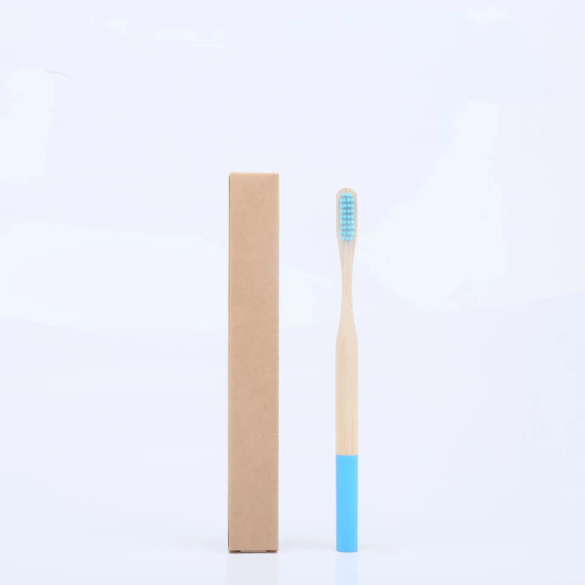 Industrial products popular bamboo toothbrush with different color and design for adults and children