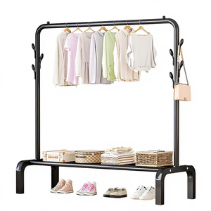 Séchoir à linge mural et porte-manteau pour petites buanderies et balcons - Product Image 6