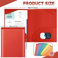 Carpeta de Manila de PP Colorida Más Vendida, con Bolsillos de Plástico Multicapa, Impresión UV, Divisor de Documentos y Fotos para Oficina