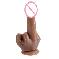 Dildo réaliste, Dildos pour doigts, ABS+PTE, Matériel souple, Jouets sexuels pour femmes, Masturbation