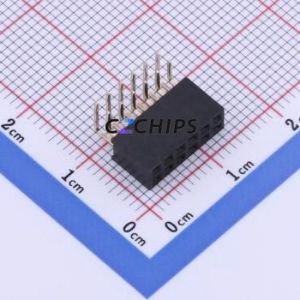 PM200-2-06-W-4.3 Pin Socket Bent Lead Through Hole,P=2mm Connector ( Jack Structure: 2x6P )( Pitch: 2mm )( Row Spacing: 2mm ) - Product Image 1