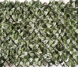 Home Decoration Green Ivy Künstliche Blätter Zaun erweiterbarer Zaun mit LED-LICHT