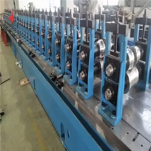 Galvanizli sürgülü kılavuz rayı soğuk rulo şekillendirme makinesi fabrika yapımı