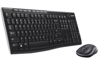 Combo Inalámbrico Logitech MK270 - Set de Teclado y Ratón - Inglés - Dispositivo de Entrada de Datos Negro