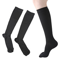 Chaussettes de compression personnalisées avec LOGO pour hommes et femmes, 15-20 mmHg, favorisant la circulation, durables, idéales pour l'automne, pour la course à pied et le cyclisme