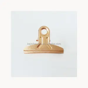 China supplier 54mm copper plating spring paper clip metal bulldog clip