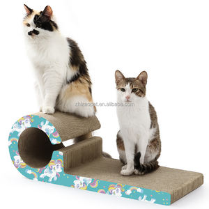 Atacado Luxo & Modern Cat Scratch Pad Papelão de Papel Pesado com Garra De Moagem Reversível Embalado em Caixa - Product Image 1