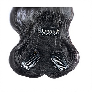 Extensions de cheveux indiennes Remy pour femmes, avec patch frontal - Product Image 1