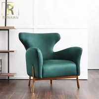 Tissu Milan moderne de luxe de style européen, hôtel, bibliothèque, salon, canapé simple, à vendre, mobilier de banquet, fauteuil d'accent