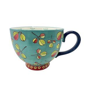 Venta al por mayor de fábrica: Tazas de cerámica de 15 oz para sopa, café, té, pintadas a mano, para café, leche, cereales, multicolor - Product Image 4